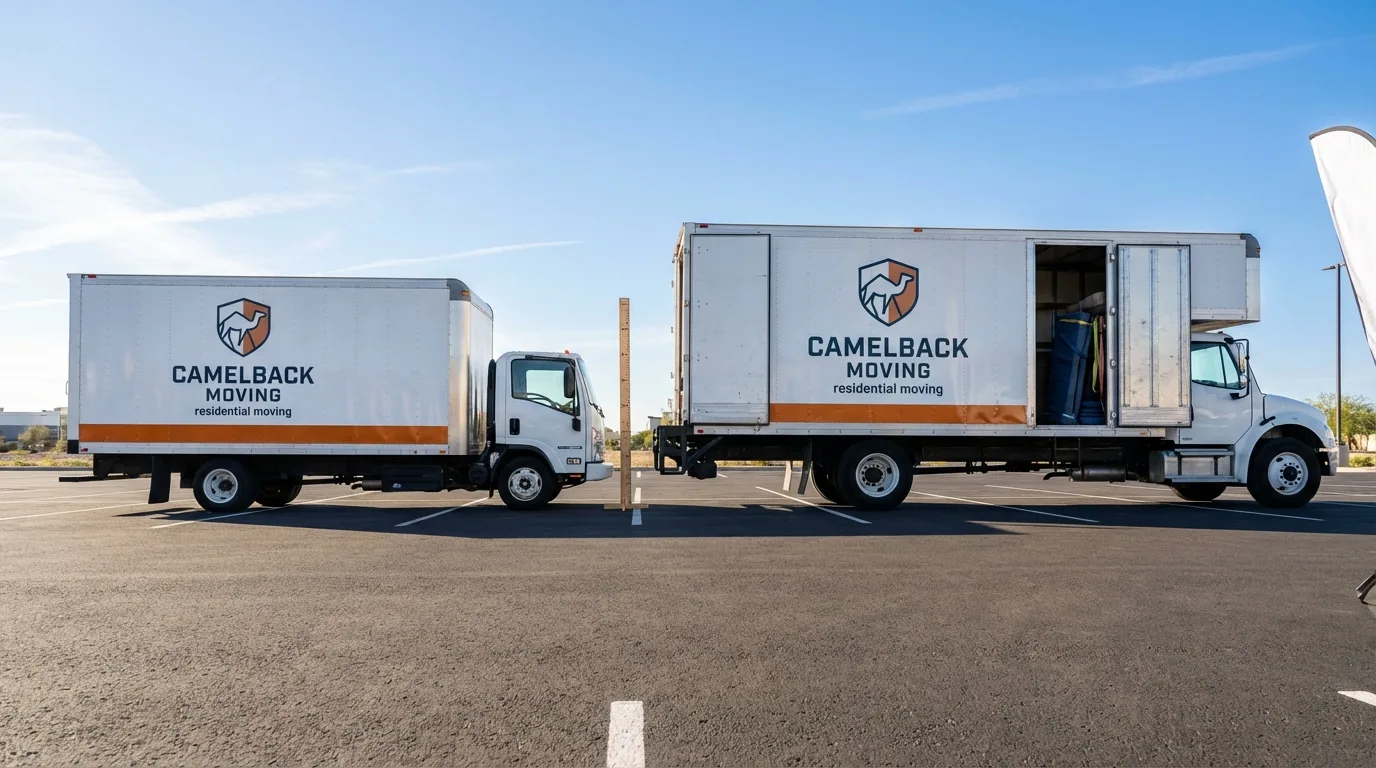 Moving truck size capacity guide in Des Allemands